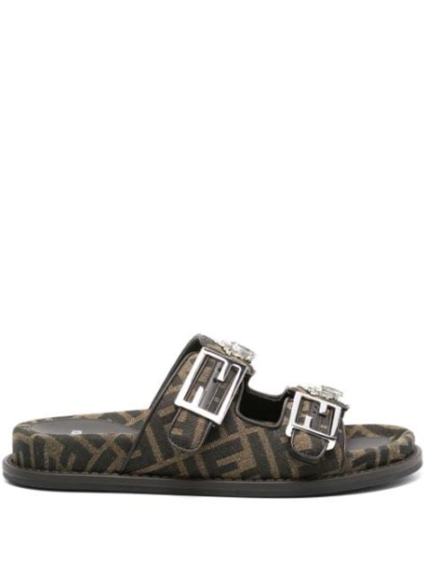 womens fendi slides|fendi flip flops for women.